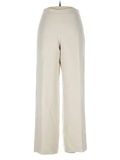 Pre-owned Giorgio Armani Silk Pants In White