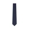 Giorgio Armani Silk Plain Tie In Black