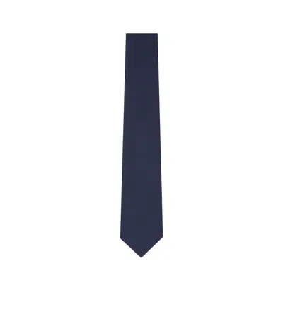 Giorgio Armani Silk Plain Tie In Black