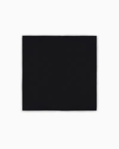 Giorgio Armani Silk Pocket Clutch Bag In Black