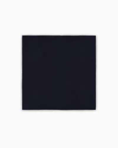 Giorgio Armani Silk Pocket Clutch Bag In Blue