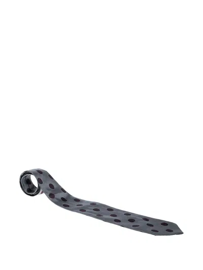 Pre-owned Giorgio Armani Silk Polka-dot Tie