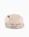 Giorgio Armani Silk Satin Hat In Beige
