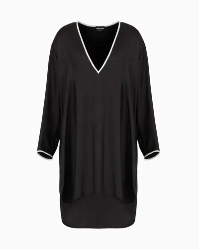 Giorgio Armani Silk Satin Long Shirt