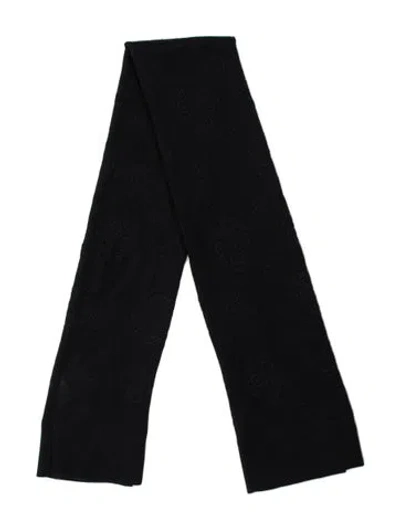 Pre-owned Giorgio Armani Silk Scarf In Black