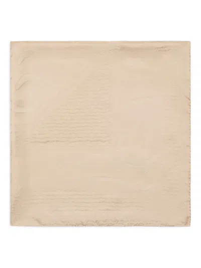 Giorgio Armani Silk Scarf In Neutrals
