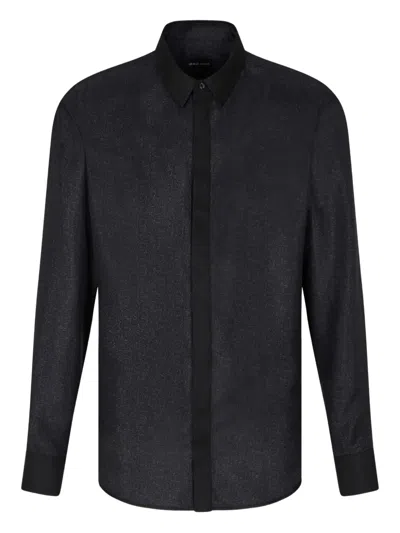 Giorgio Armani Silk Shirt In Animal Print