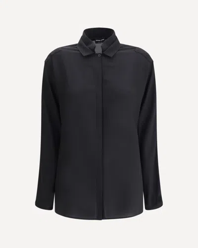Giorgio Armani Silk Shirt In Black