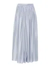 Giorgio Armani Silk Maxi Skirt In Azul