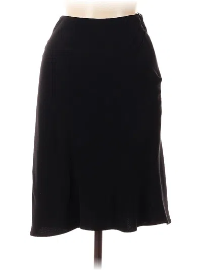 Pre-owned Giorgio Armani Silk Skirt In Black