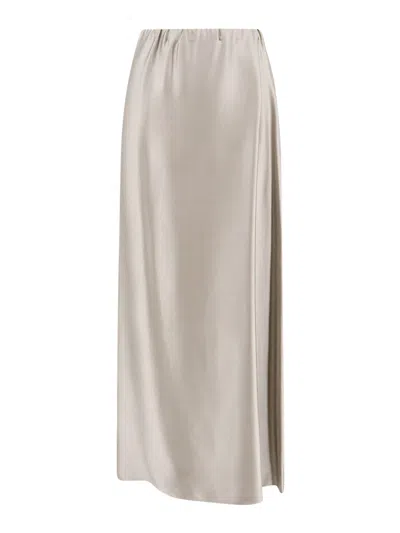 GIORGIO ARMANI SILK SKIRT WITH SPLIT