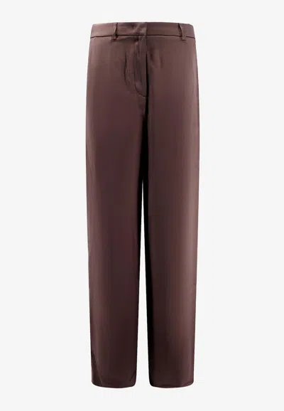 GIORGIO ARMANI SILK TAILORED PANTS