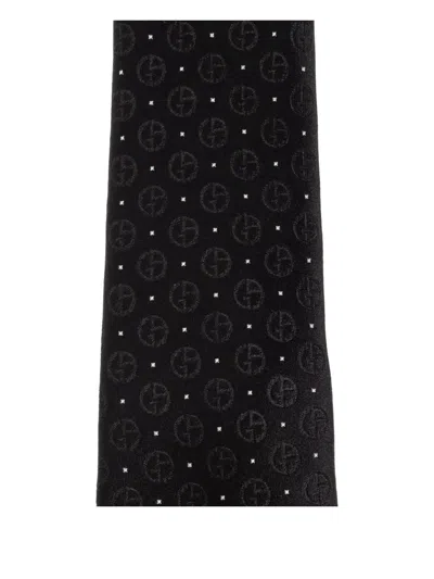 Giorgio Armani Silk Tie In Black