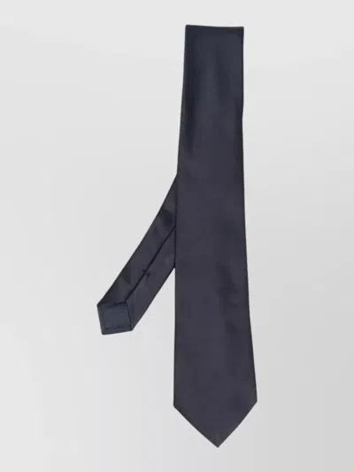 Giorgio Armani Silk Tie In Gray