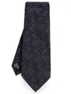 Giorgio Armani Silk Tie Regular Width Traditional Shape In Multi