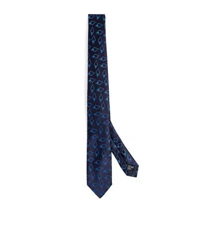Giorgio Armani Silk Tie In Blue