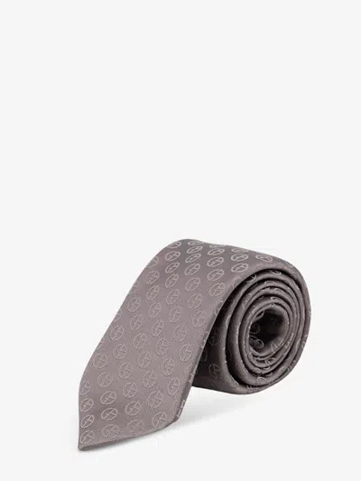 Giorgio Armani Men Silk Tie In Brown