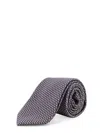 Giorgio Armani Silk Tie In Neutral