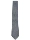 Giorgio Armani Chevron-patterned Silk Tie In Multi