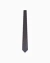 Giorgio Armani Silk Tie In Faded Monogram Jacquard Silk In Brown