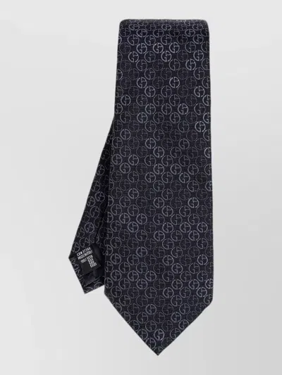 Giorgio Armani Silk Tie Regular Width Traditional Shape In Pattern