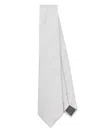 Giorgio Armani Silk Tie In Silver