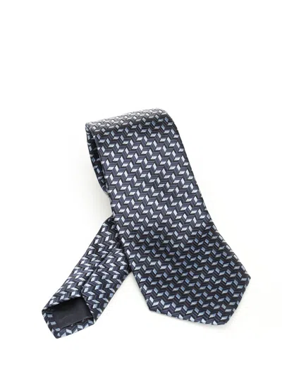 Giorgio Armani Silk Tie Ties And Bow Ties Blue