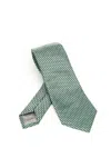 Giorgio Armani Silk Tie Ties And Bow Ties Light Blue In Green