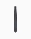 Giorgio Armani Silk Tie With Geometric Jacquard Motif