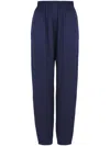 Giorgio Armani Silk Trousers In Blue