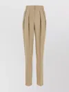Giorgio Armani Silk Trousers With High Waist And Pockets