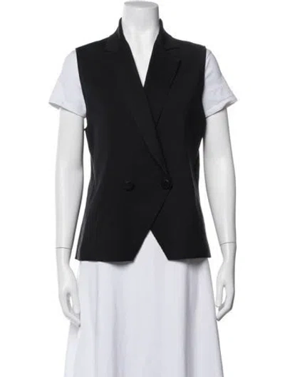 Pre-owned Giorgio Armani Silk Vest In Black