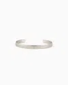 Giorgio Armani Official Store Silver Bangle In Silver