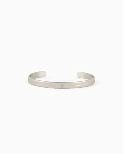 Giorgio Armani Official Store Silver Bangle