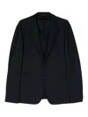 Giorgio Armani Tailored Two-button Blazer With Notch Lapel In Azul