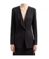 Giorgio Armani Single-breasted Blazer In Black