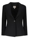 Giorgio Armani Single-breasted Blazer In Black