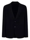 Giorgio Armani Single-breasted Blazer In Black