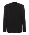 Giorgio Armani Single-breasted Blazer In Black