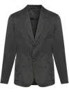 Giorgio Armani Single-breasted Blazer In Black