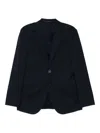 Giorgio Armani Single-breasted Blazer In Blue
