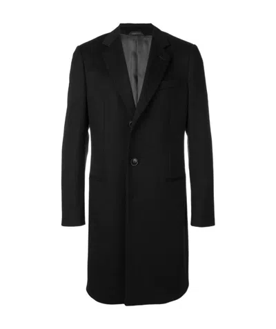 Giorgio Armani Single Breasted Blazer Coat In Black