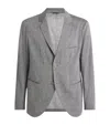 Giorgio Armani Single-breasted Blazer In Grey