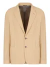 Giorgio Armani Single-breasted Blazer In Brown