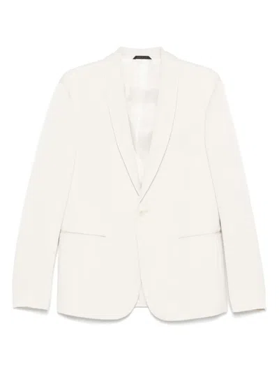 Giorgio Armani Single-breasted Blazer In White