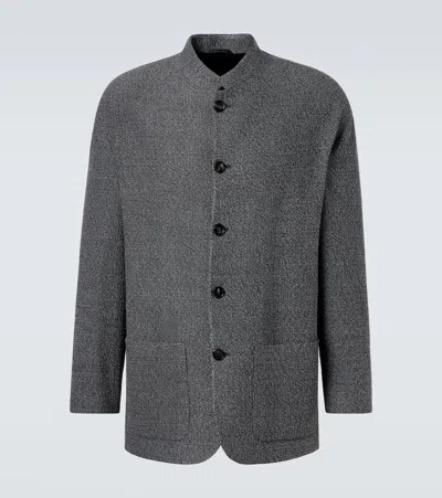 Giorgio Armani Single-breasted Jacket In Gray