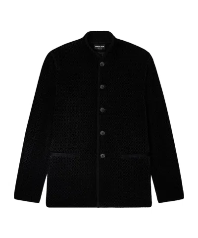 Giorgio Armani Single Breasted Jacket In Black