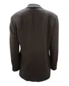 Giorgio Armani Single Breasted Jacket In Black Wool In Black