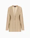 Giorgio Armani Single-breasted Jacket In Light Viscose Jersey