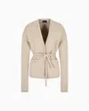 Giorgio Armani Single-breasted Jacket In Viscose And Cashmere Jersey